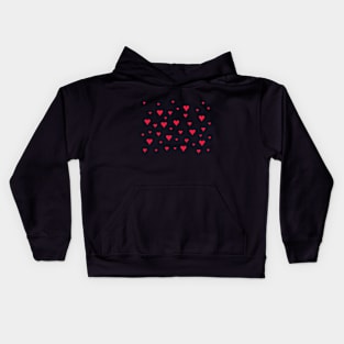 Random Heart shapes Kids Hoodie